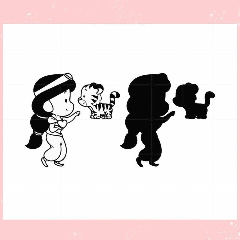 Baby Jasmine Aladdin Disney Princess SVG Cricut Silhouette Files.jpg