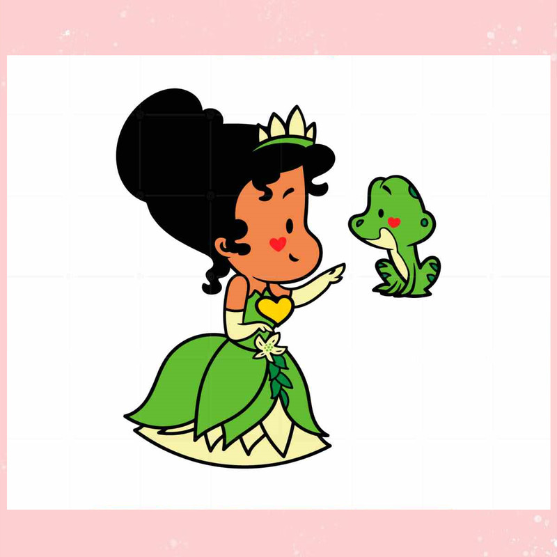 Baby Tiana Disney SVG The Princess and the Frog Cutting Digital File.jpg