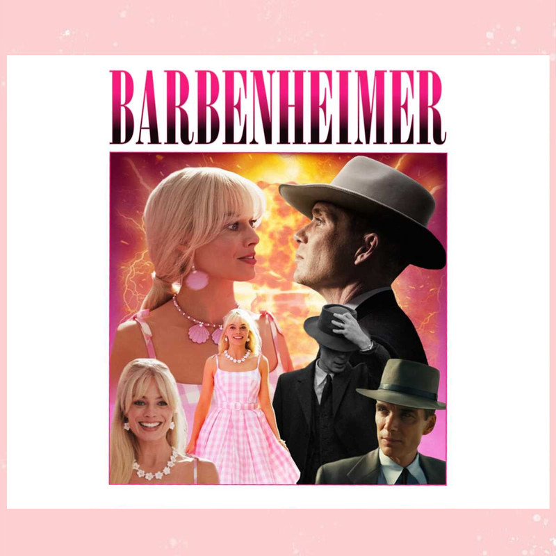 Barbie Movie Barbenheimer Vintage 90s PNG Silhouette File.jpg