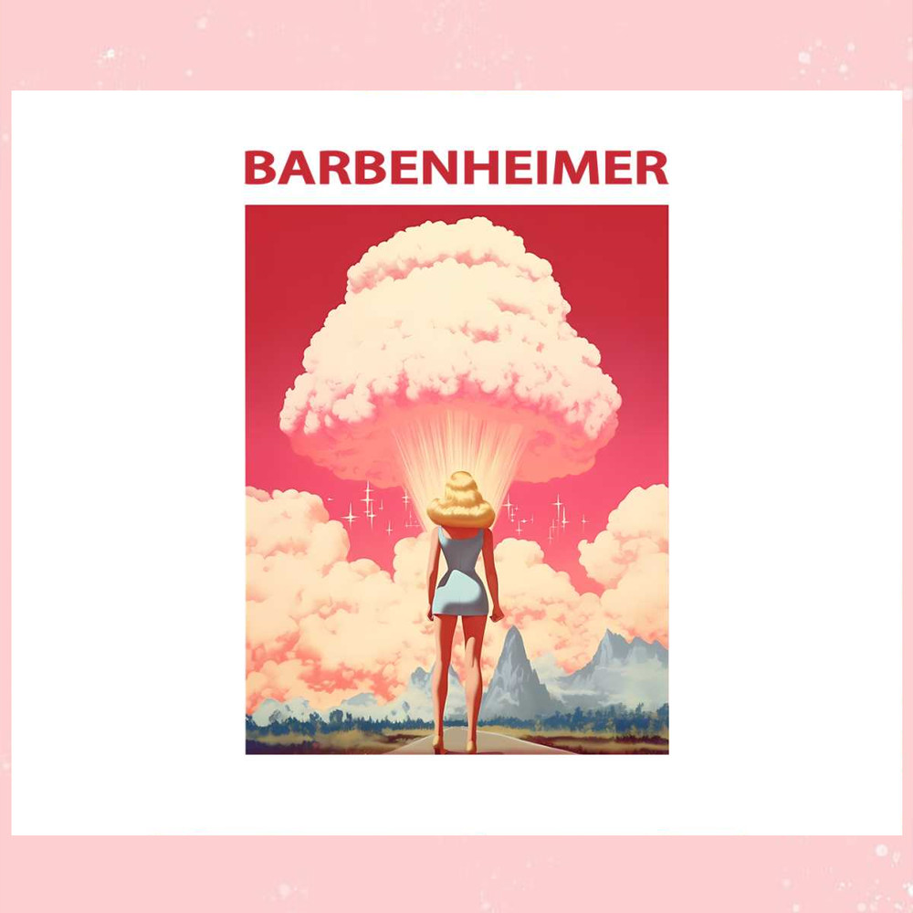 Barbie x Oppenheimer 2023 Movie Barbieheimer PNG File.jpg