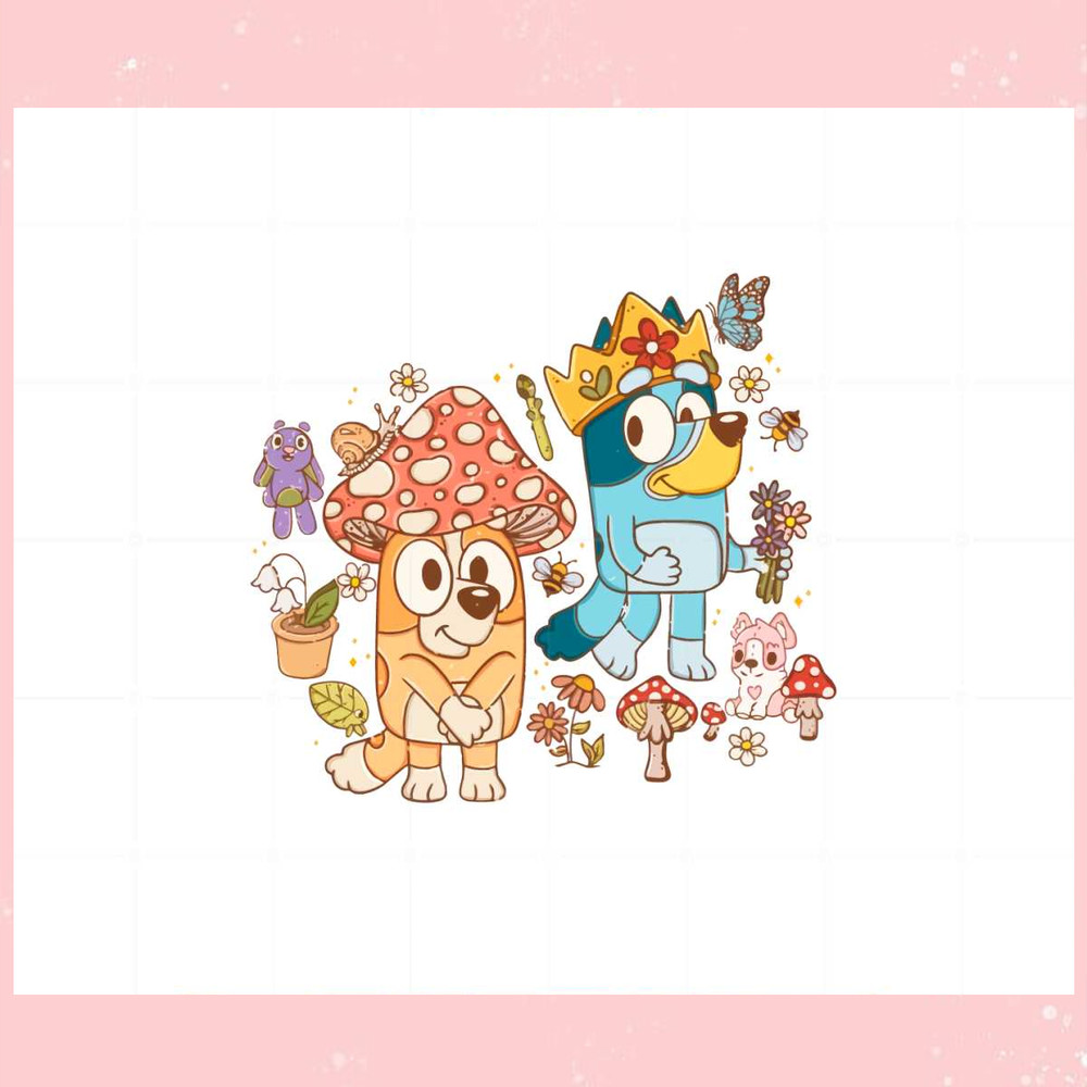 Bluey And Bingo Cartoon Friend Svg Files Silhouette Diy Craft.jpg