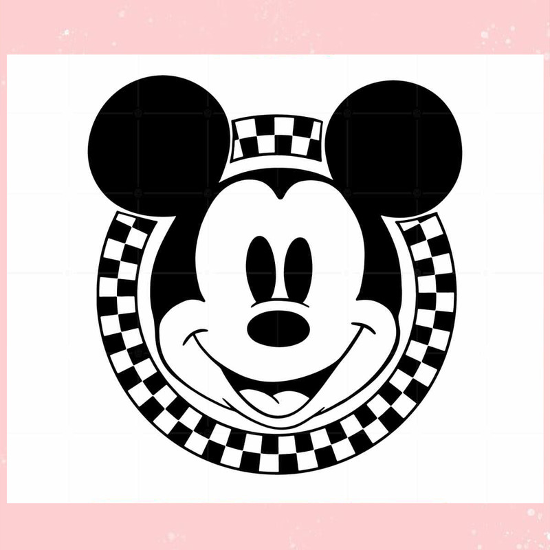 Checkered Mickey SVG TShirt Graphic Designs.jpg