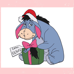 cute eeyore christmas svg,disney svg, mickey mouse,princess, movie