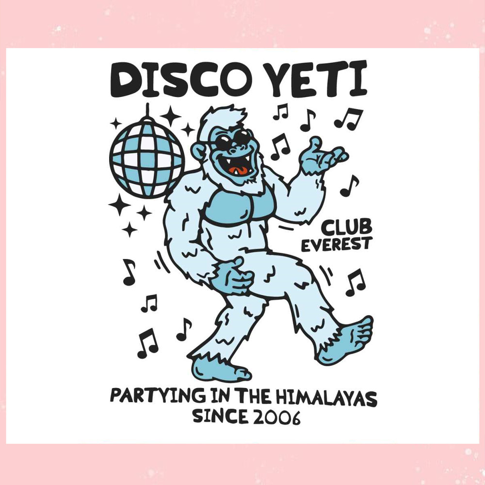 Disco Yeti Expedition Everest Disney Cool SVG Graphic Design Files.jpg