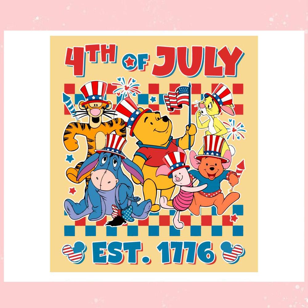 Disney 4th Of July Retro Mickey And Friends Checkered Svg.jpg