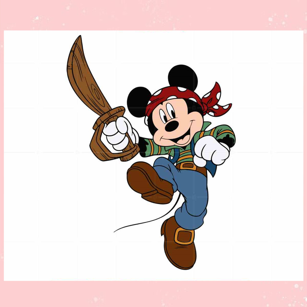 Disney Mickey Pirate Funny Character SVG Graphic Design Cutting File.jpg