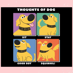 disney pixar up dug thoughts of dog svg cutting file,disney svg, mickey mouse,princess, movie
