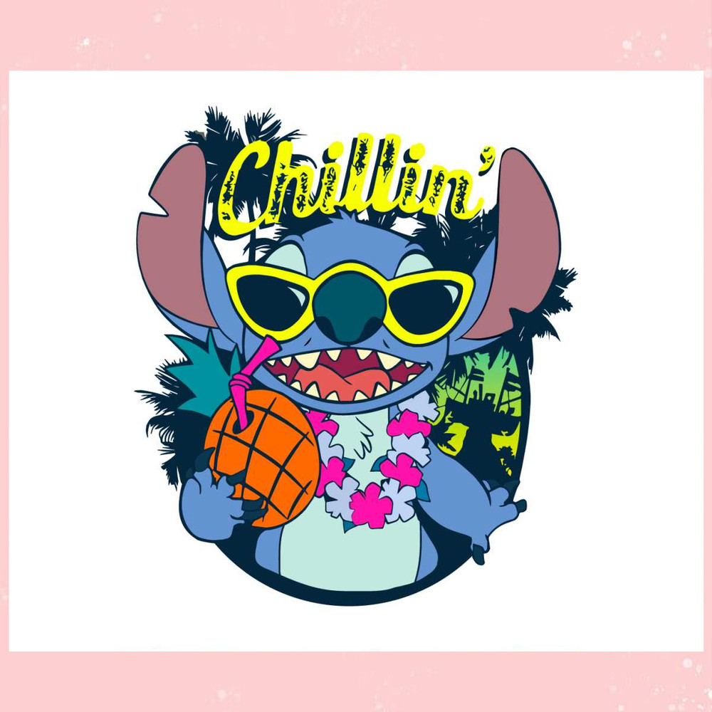Disney Stitch Chillin Disney Vacation SVG Graphic Design Files.jpg