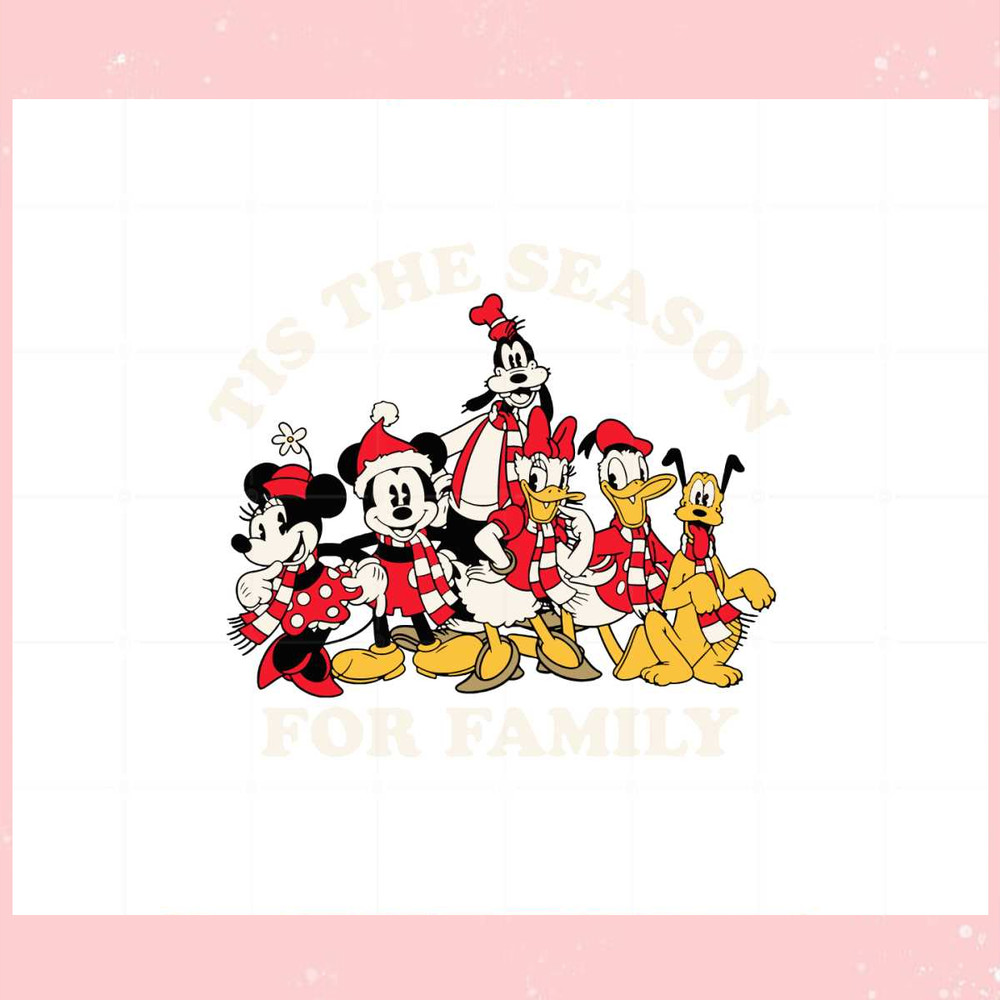 Disney's Mickey Christmas Season For Family Svg Cutting Files.jpg