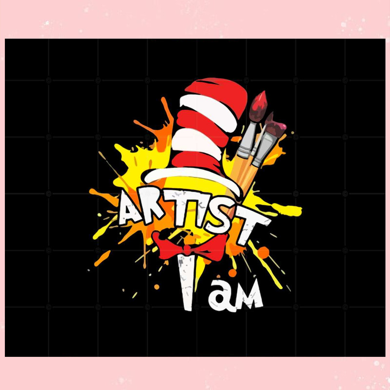 Dr Seuss Artist I Am SVG Best Graphic Designs Cutting Files.jpg