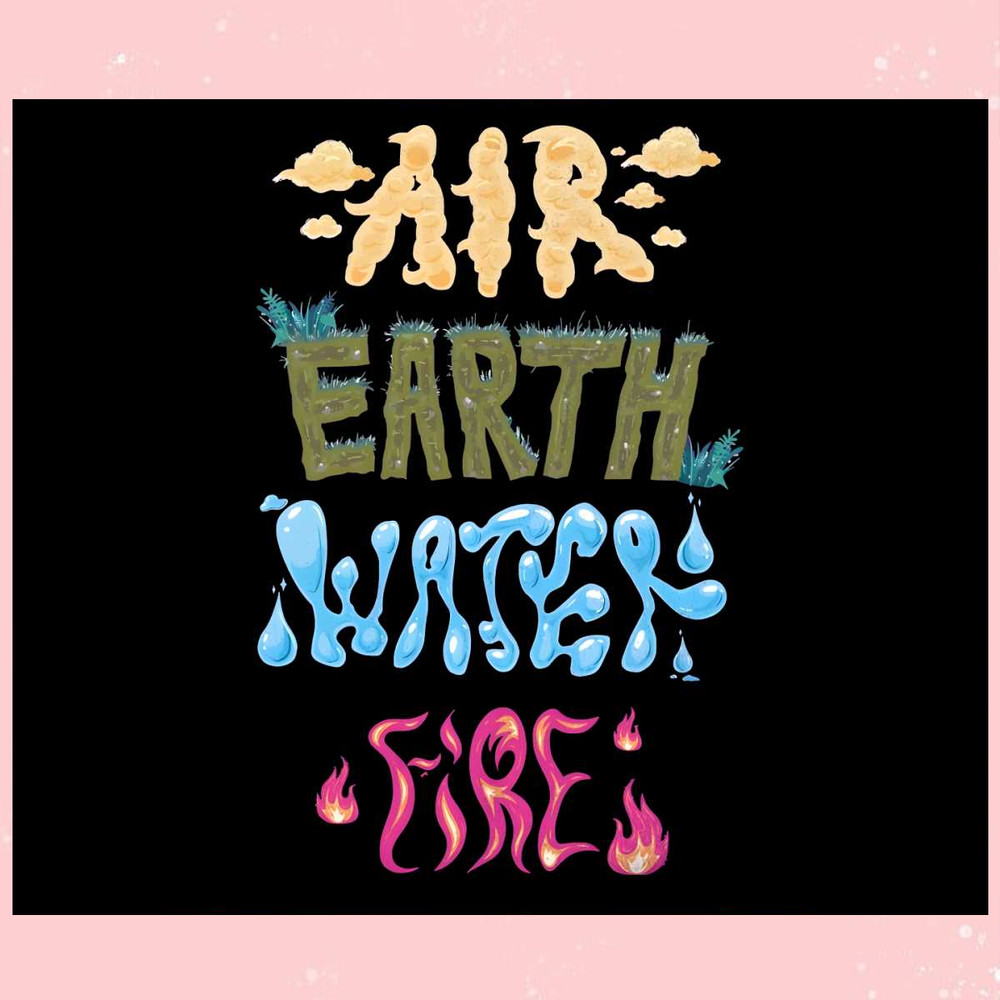 Elemental Air Earth Water Fire Disney Pixar PNG Silhouette File.jpg