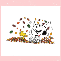 Fall Snoopy With Woodstock Autumn Leaves SVG File For Cricut,Disney svg, Mickey mouse,Princess, Movie
