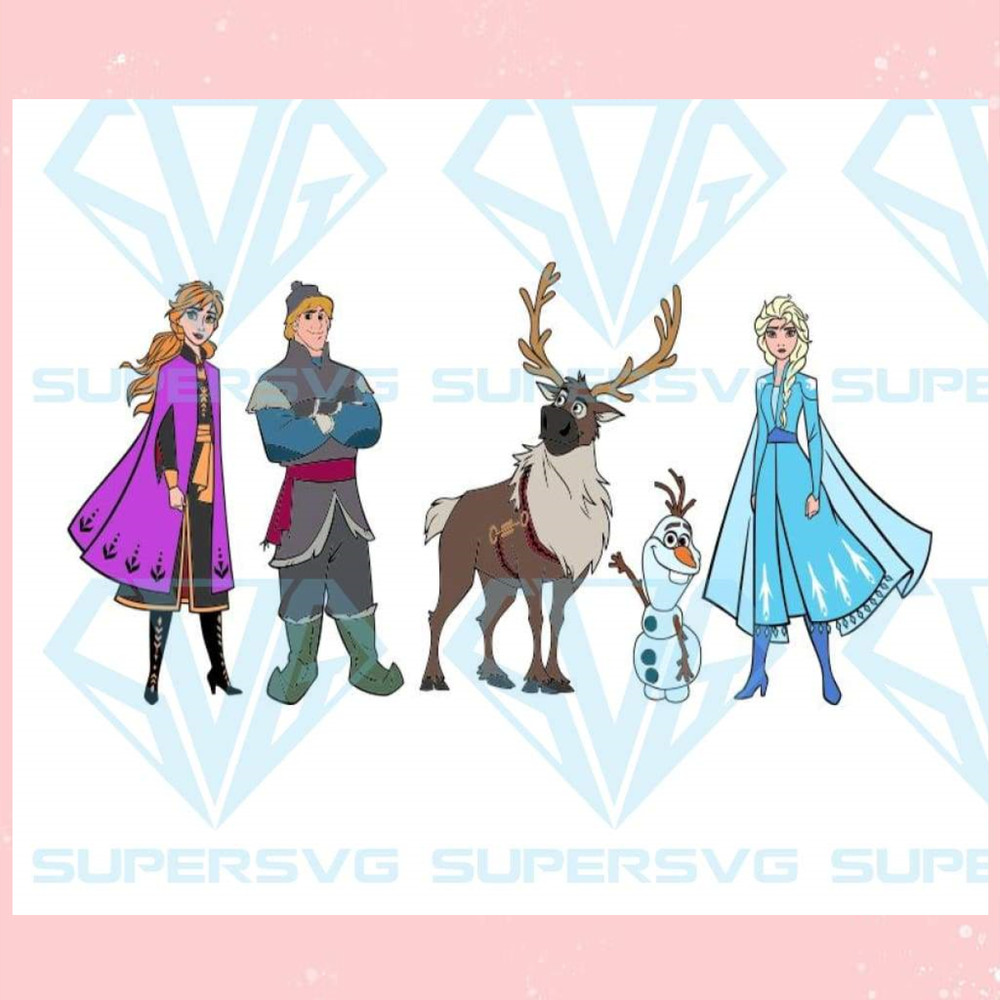 Frozen 2 Anna Elsa Olaf Sven Kristoff Png Disney Svg Disneyland Svg Disney Vacation Minnie Mouse Princess Svg.jpg