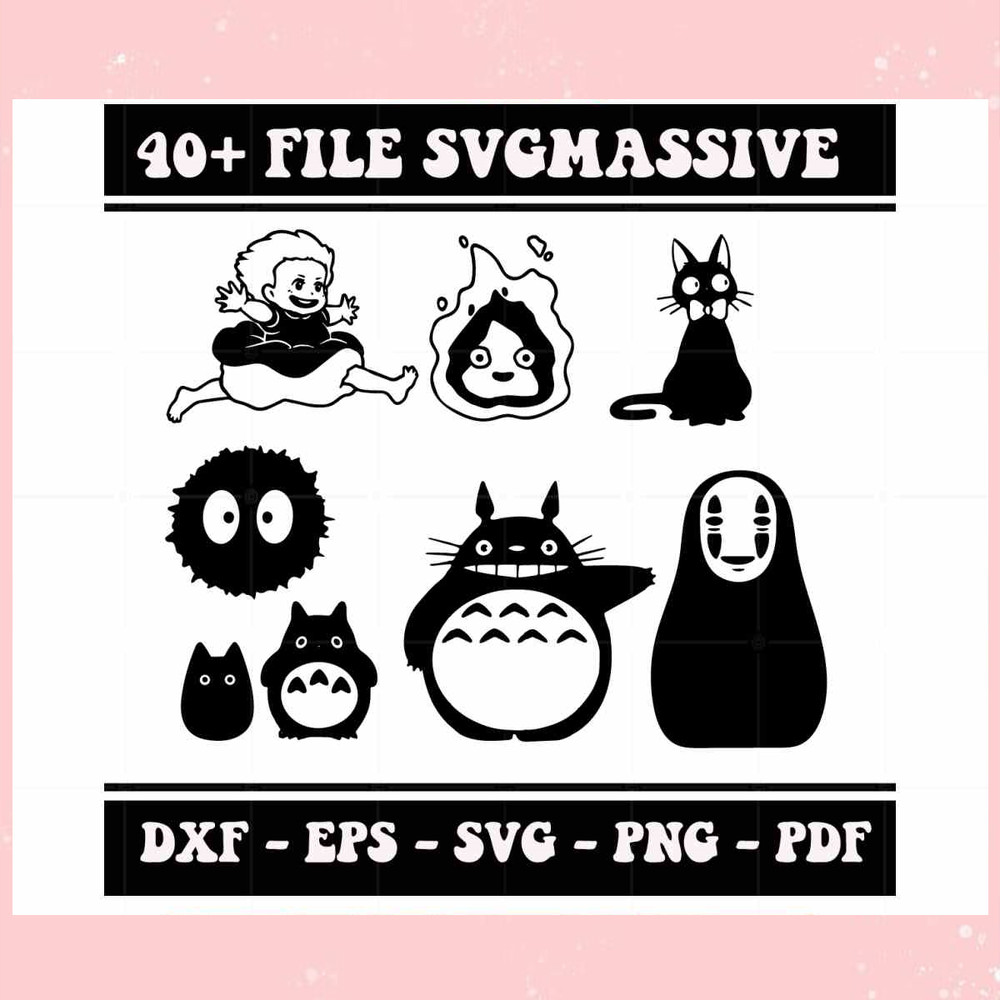 Funny Cartoon Character Bundle SVG Files Silhouette DIY Craft.jpg