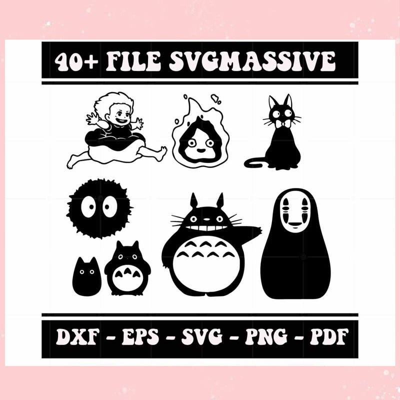 Funny Cartoon Character Bundle SVG Files Silhouette DIY Craft.jpg