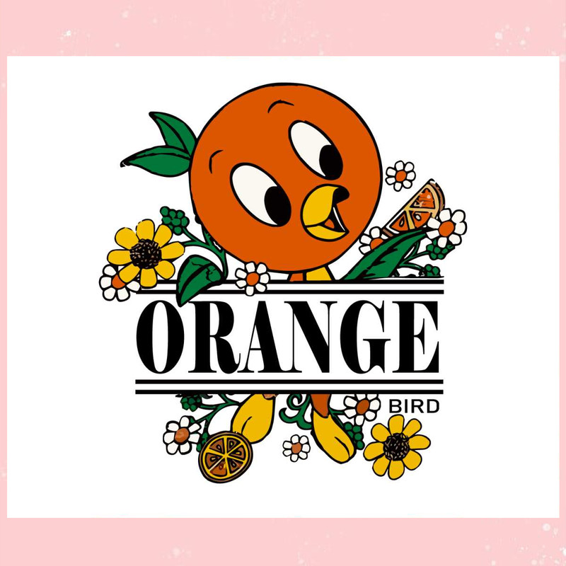 Funny Orange Bird Walt Disney World SVG Digital Cricut File.jpg