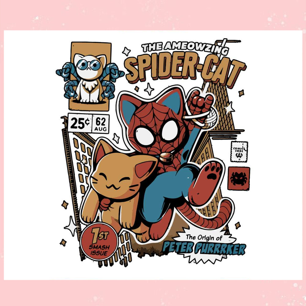 Funny Spidercat Spiderman Across the Spider Verse SVG.jpg