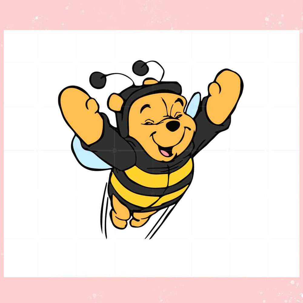 Funny Winnie The Pooh Bee SVG Disney for Cricut Sublimation Files.jpg