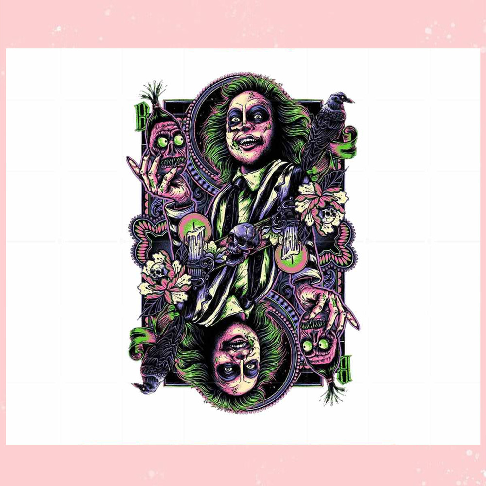 Glitchy Gorilla Beetlejuice PNG Halloween Ghost Sublimation Designs.jpg