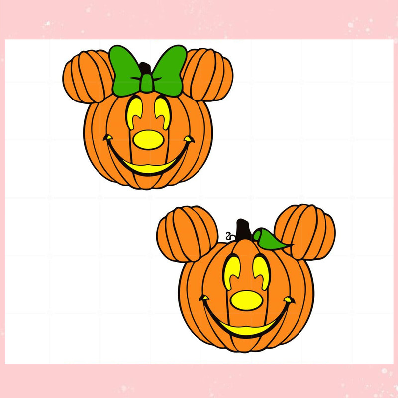 Halloween Mickey and Minnie Pumpkin SVG, Disney SVG.jpg