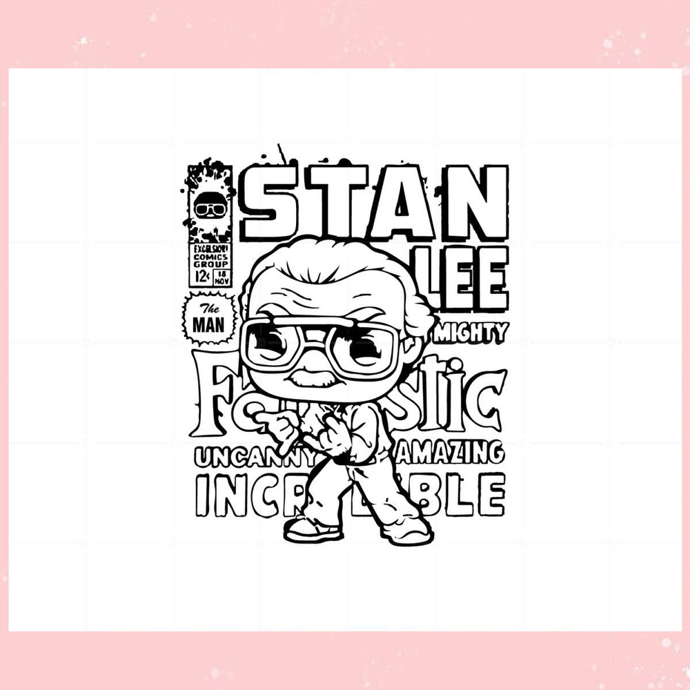 Marvel Stan Lee SVG Cutting File for Personal Commercial Uses.jpg