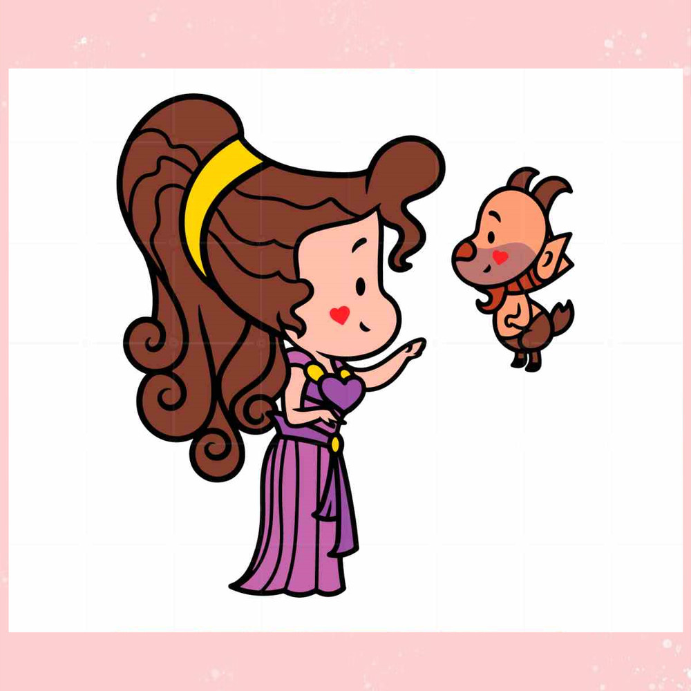 Megara Disney Princess Chibi Best SVG Cutting Digital Files.jpg