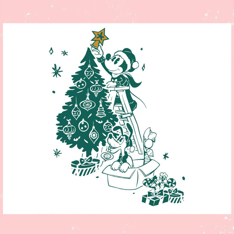 Mickey And Friends Christmas Tree SVG.jpg