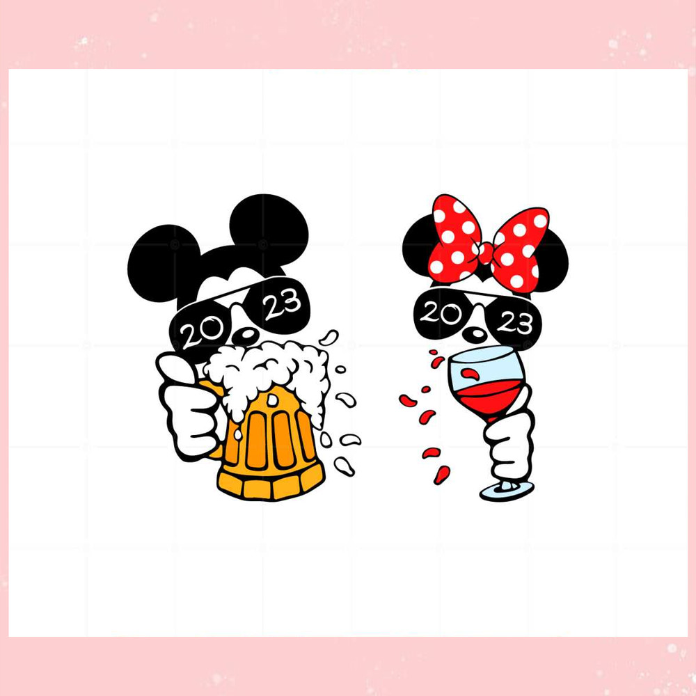 Mickey And Minnie Bar Matching Disney Festival SVG Cutting Files.jpg