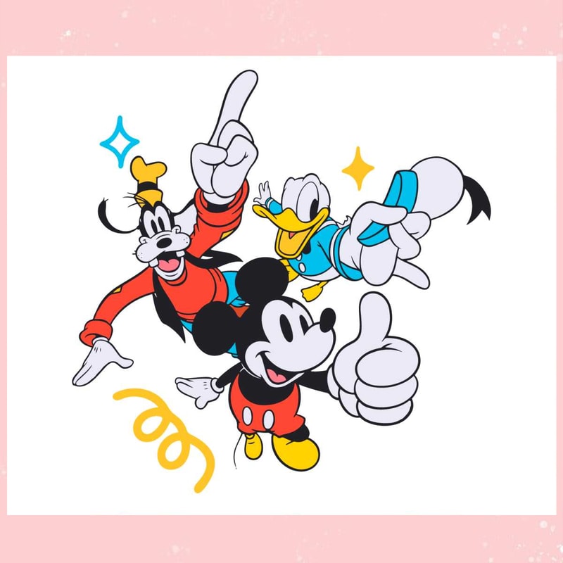Mickey Goofy Donald Disney Friends SVG Digital Cricut File.jpg