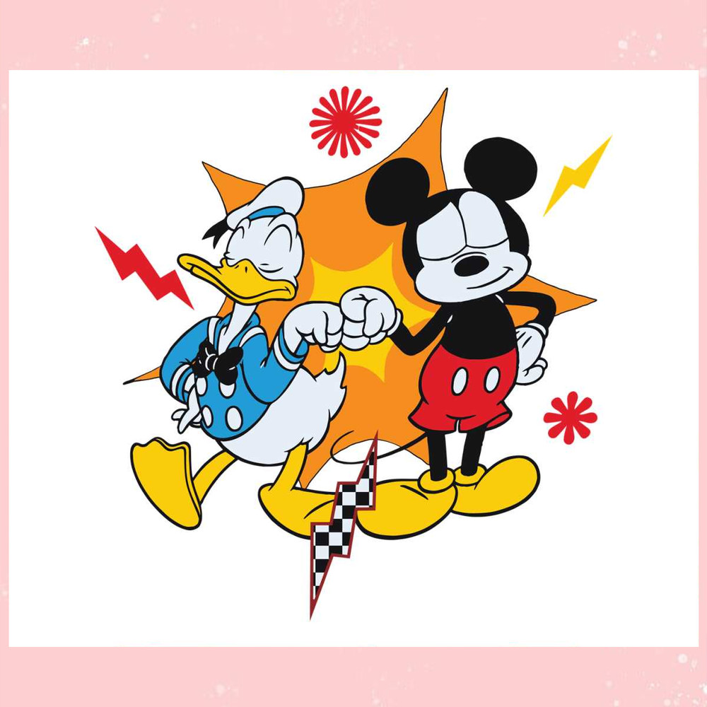 Mickey Mouse and Donald Duck Sleep SVG Design File.jpg