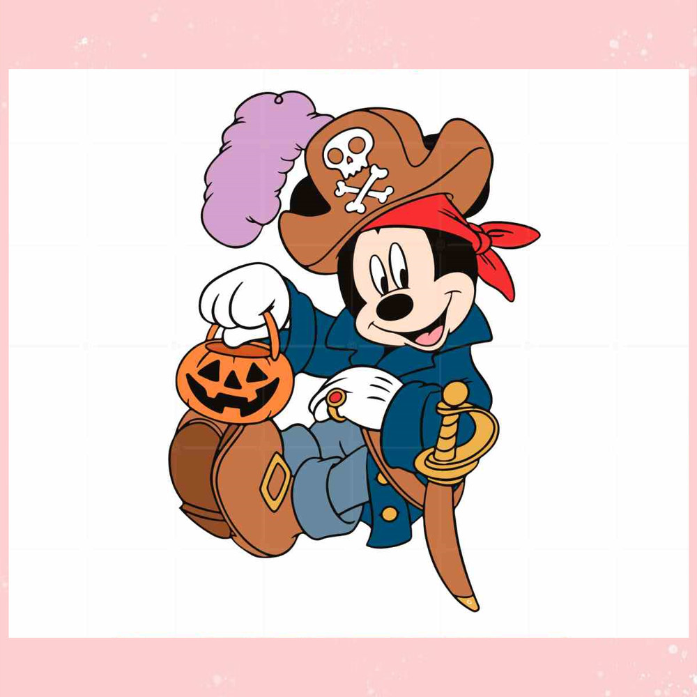 Mickey Pirate Funny Halloween SVG Graphic Designs Files.jpg