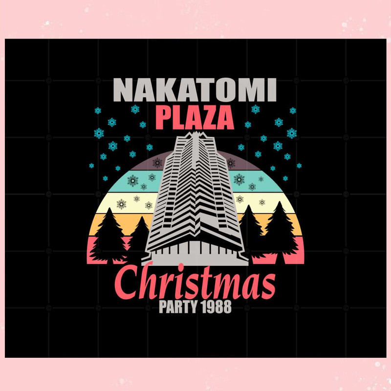 Nakatomi Plaza Christmas Party 1988 Vintage Svg Cutting Files.jpg
