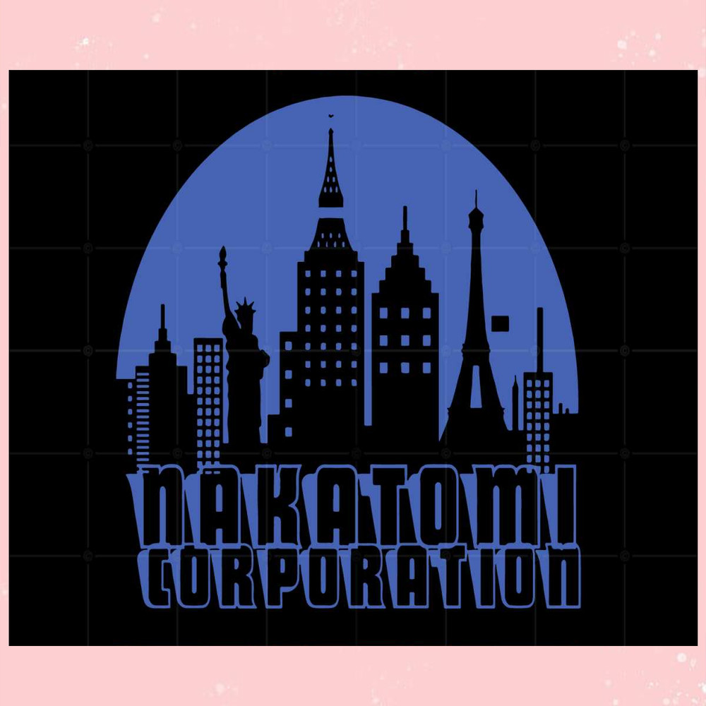 Nakatomi Plaza Christmas Party Snowflake Tower Svg Cutting Files.jpg