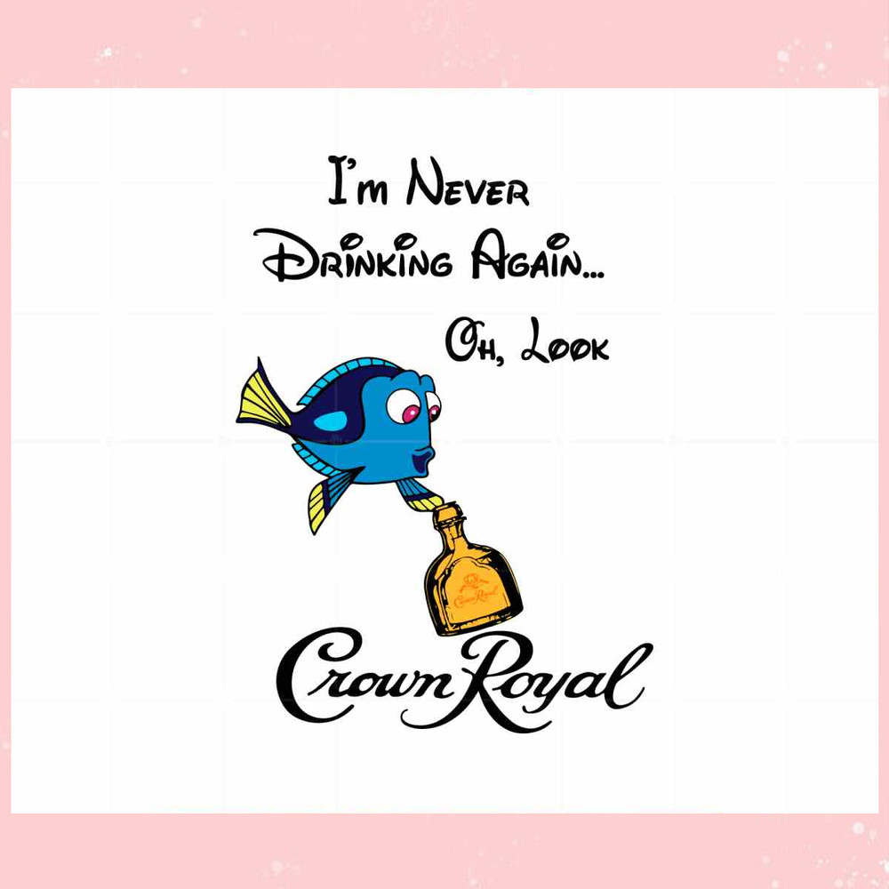 Nemo Drinking Crown Royal Disney SVG For Cricut Sublimation File.jpg