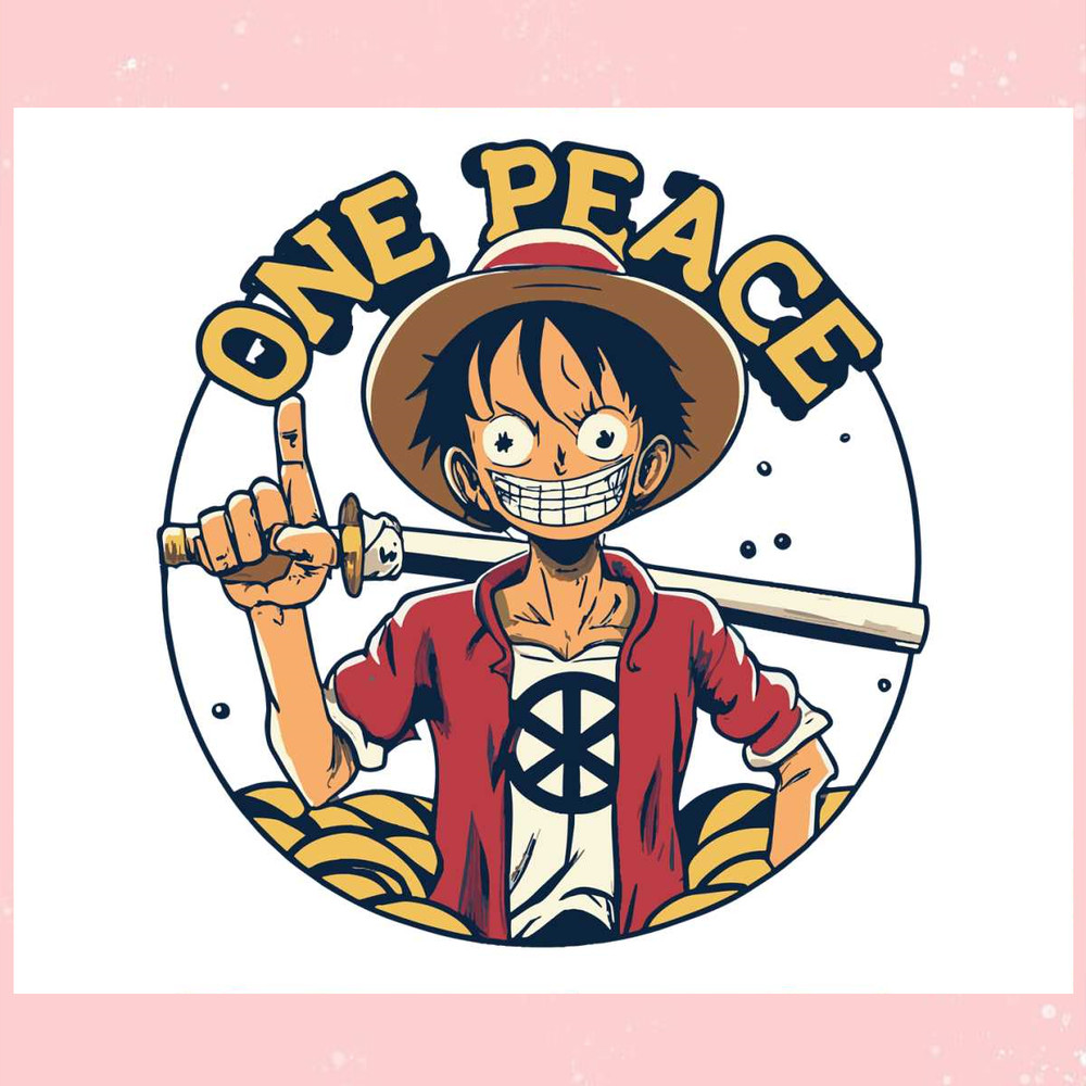 One Piece Anime Monkey D Luffy One Peace SVG Cricut File.jpg