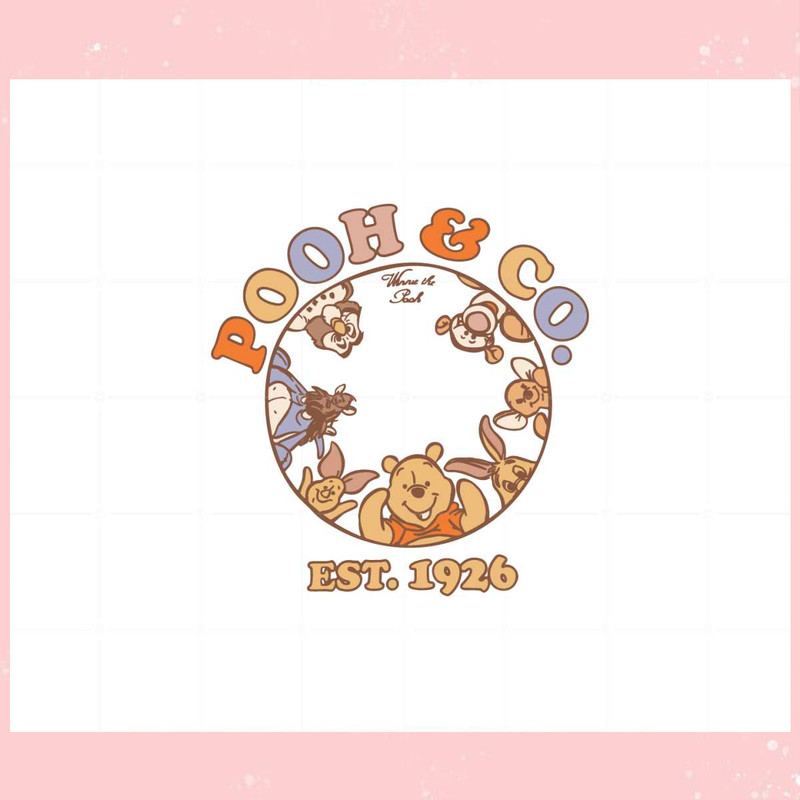 Pooh Co Est 1926 Vintage Pooh Svg Graphic Designs Files.jpg
