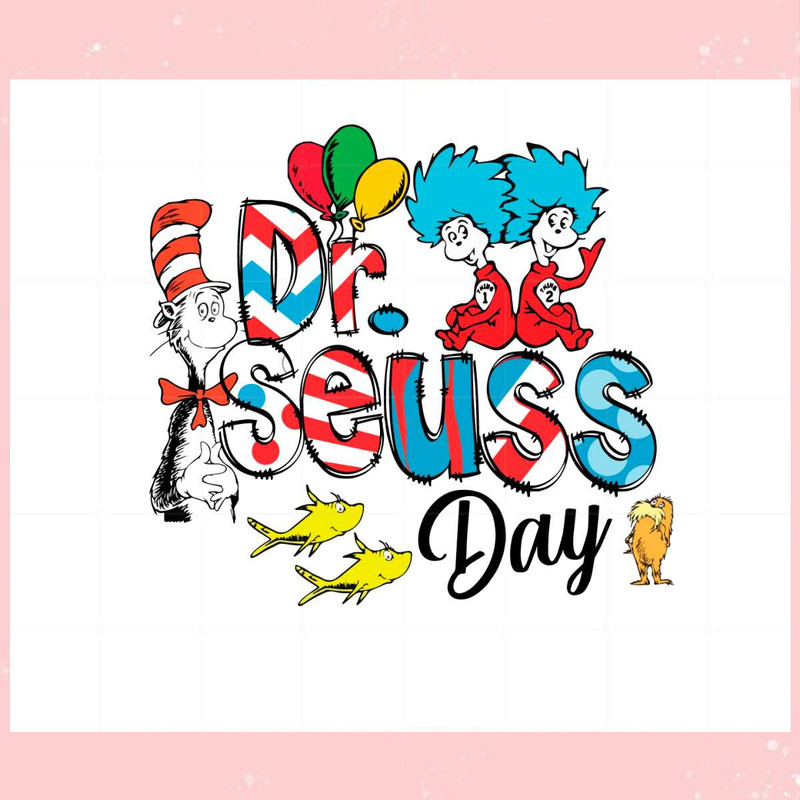 Read Across America day Dr Suess Day SVG Cutting Files.jpg