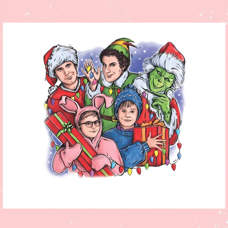 Retro Christmas Friends Movie PNG.jpg