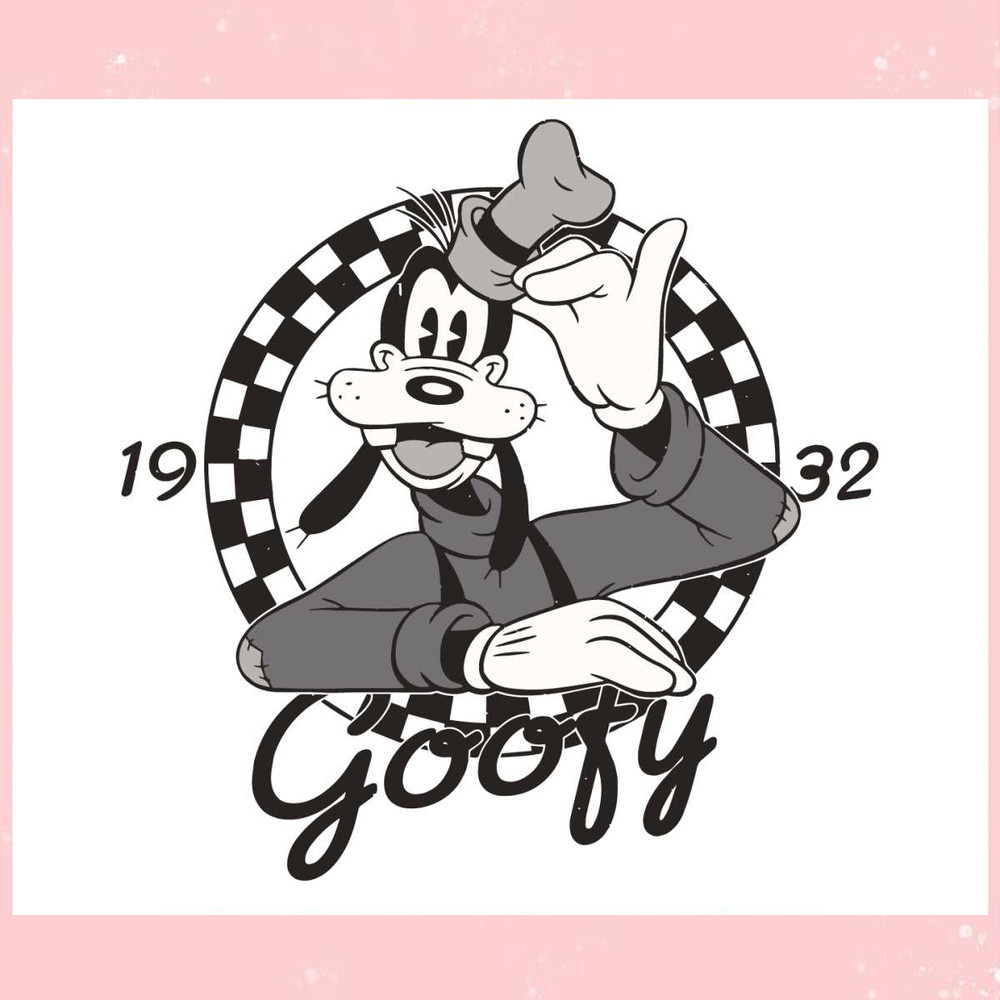 Retro Disney Classic Goofy Dog 1932 SVG File For Cricut.jpg