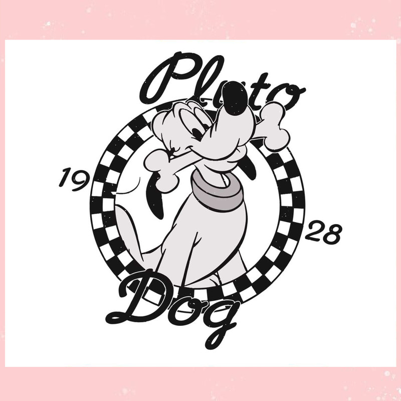 Retro Disney Classic Pluto Dog 1928 SVG Graphic Design File.jpg