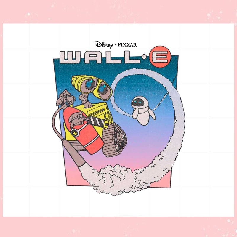 Retro Disney Pixar WallE Fly Eve PNG Sublimation Designs.jpg