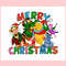 Retro Merry Christmas Pooh Friends PNG.jpg