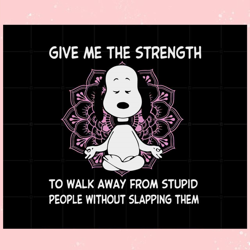 Snoopy Yoga Love Cartoon Character SVG Digital Files For Cricut.jpg