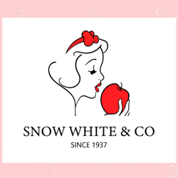 snow white and co since 1937 svg graphic design file,disney svg, mickey mouse,princess, movie
