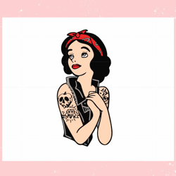 snow white tattoo disney princess svg cutting digital files,disney svg, mickey mouse,princess, movie