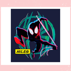 spiderman across the spider verse miles morales png silhouette files 1,disney svg, mickey mouse,princess, movie