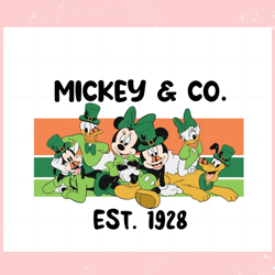 st patricks day mouse and friends irish mickey and co svg,disney svg, mickey mouse,princess, movie
