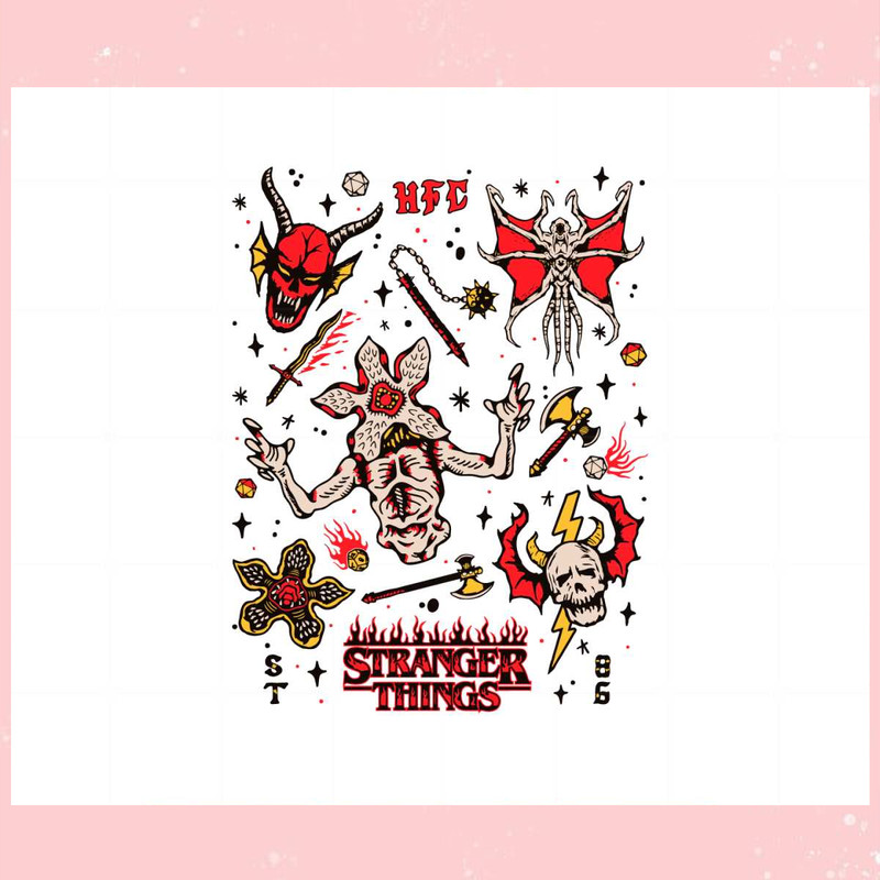 Stranger Things 4 Upside Down Beasties Collage Svg Cutting Files.jpg