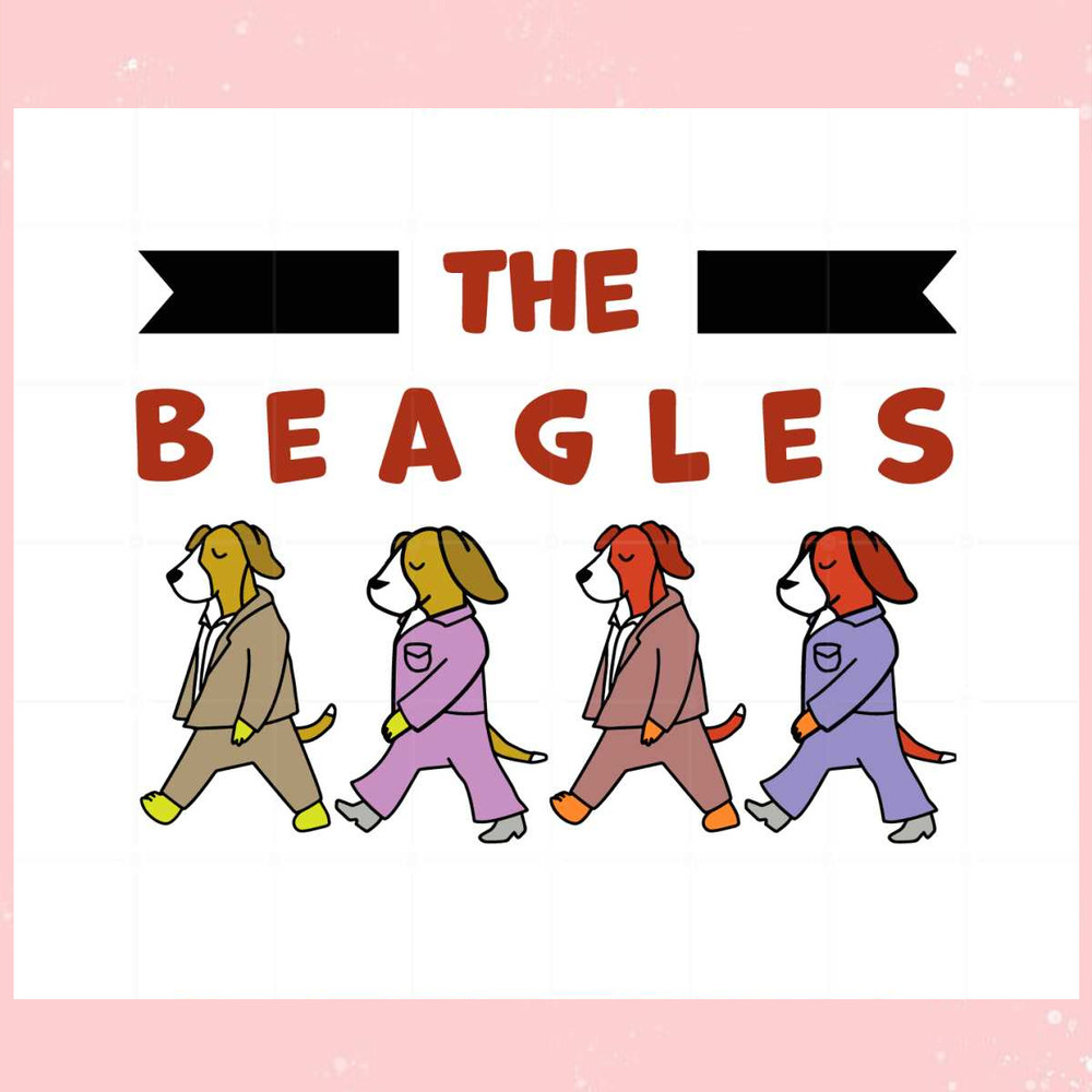 The Beagles Dog Band Funny Rock Band Svg Cutting Files.jpg