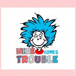 thing 1 things 2 here comes trouble svg graphic designs files,disney svg, mickey mouse,princess, movie